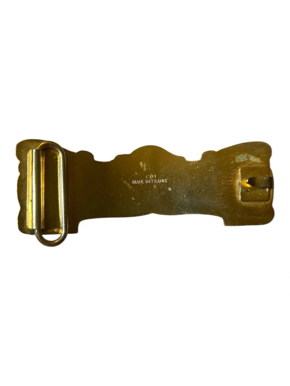 Gold-Tone Decorative Women’s Belt Buckle - 'Titanic Bon Voyage' Accent